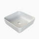 Επικαθήμενος Νιπτήρας Πορσελάνης 46x46cm Cerastyle One IV 076000-97 Λευκό Ματ